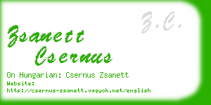 zsanett csernus business card